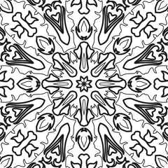 Abstract seamless outline pattern