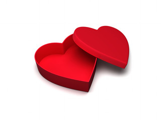 Heart shaped gift box