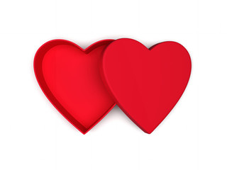 Heart shaped gift box
