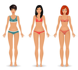 collection Female body template front
