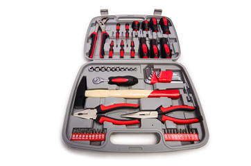 Toolkit isolated on the white background