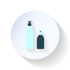 Mousse and hairspray flat icon