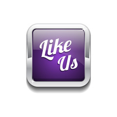 Glossy Like Us Vector Icon Button
