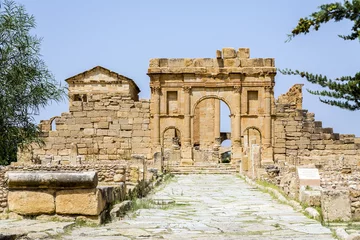 Outdoor-Kissen Roman ruins of Sufetula near Sbeitla © KarSol