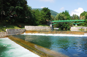 Pliva River in Jajce