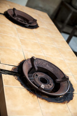 old gas cooker hob