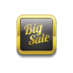 Big Sale Glossy Shiny Square Vector Button