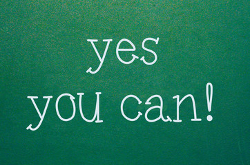 Fototapeta premium yes you can