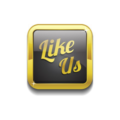 Glossy Like Us Vector Icon Button