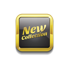 New Collection Glossy Shiny Square Vector Button