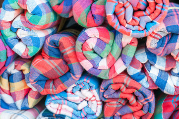 Striped loincloth fabric background