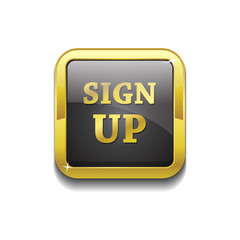 Sign Up Vector Button Icon