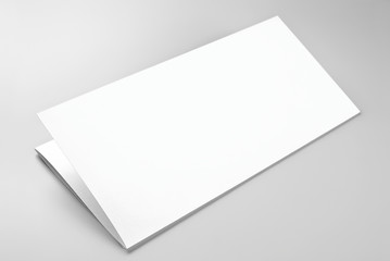 Blank folded sheet of paper or letterhead