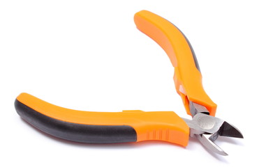 Metal pliers isolated on white background