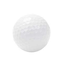 Golf ball isolated on white with clipping path.
