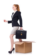 Woman businesswoman in business concept