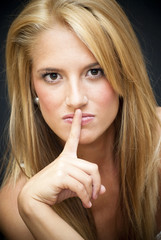 Naklejka premium Beautiful Blonde Woman
