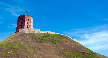 Fototapeta na wymiar Gediminas tower in Vilnius, Lithuania