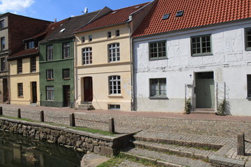 Idyllisches Alt-Wismar an der Frischen Grube