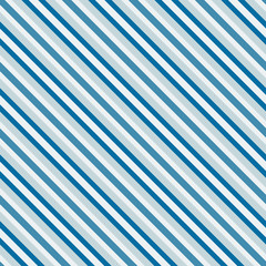 Blue sea diagonal stripes seamless pattern - vector texture