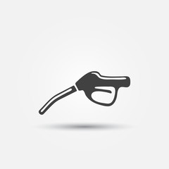 Gasoline fuel nozzle simple symbol