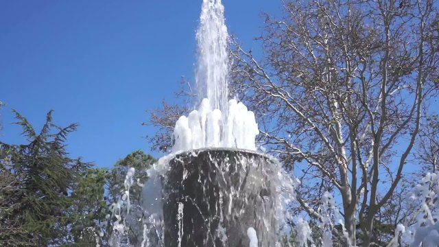 fountain multi-tiered in the park
