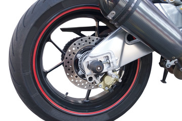 Fototapeta premium Wheel of motorcycle