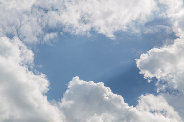 White Cloud and Blue Sky