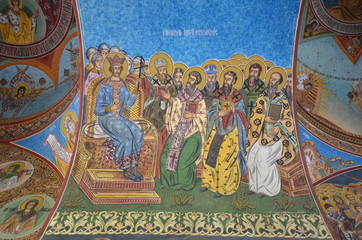 Exterior fresco of theRadu Voda Monastery, Bucharest