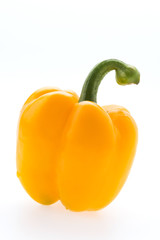 Yellow pepper isolated on white