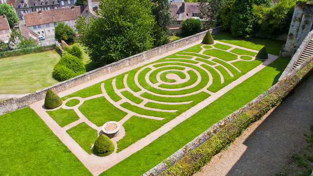 Chartres. France. Labyrinth.