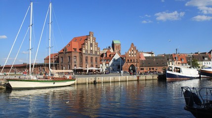 Partie am Alten Hafen in Wismar