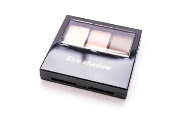 Eye shadow cosmetic isolated on white background