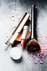 Various makeup products