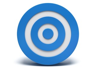 3d blue target
