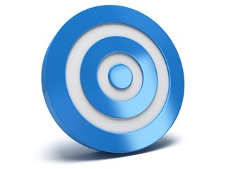 3d blue target