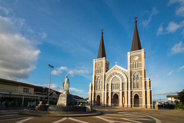 Cathedral in Chanthaburi province, Thailand. - 69814607