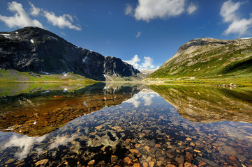 Norwegia ,  Grotli , krajobraz wiejski