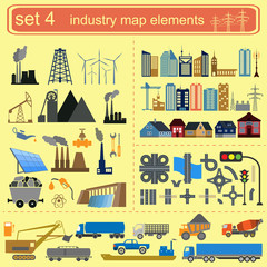Industry map elements