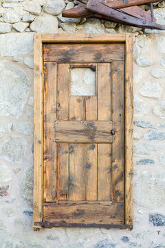 Old hanging door