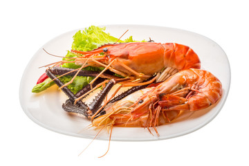 Giant Freshwater Prawn and king prawns