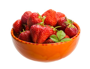 Strawberry in the bowl