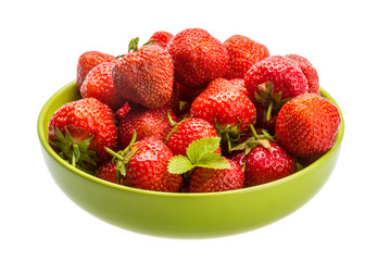 Strawberry in the bowl