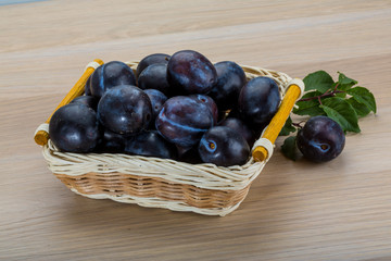 Fresh plums