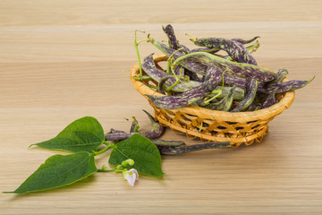 Beans with leaf
