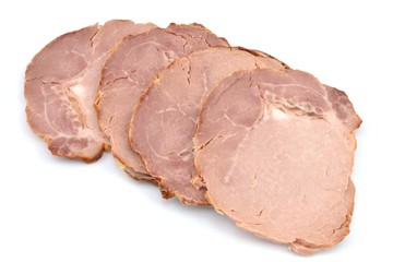 baked ham sliced