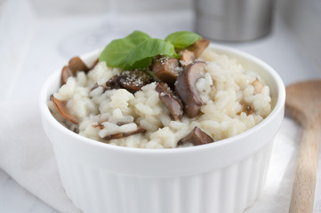 Mushroom risotto