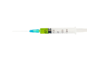 Fototapeta premium Syringe with the vaccine - Stock Image