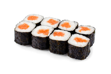 Sushi on a light background