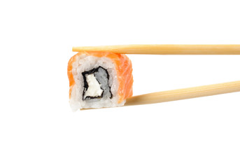 Sushi on a light background